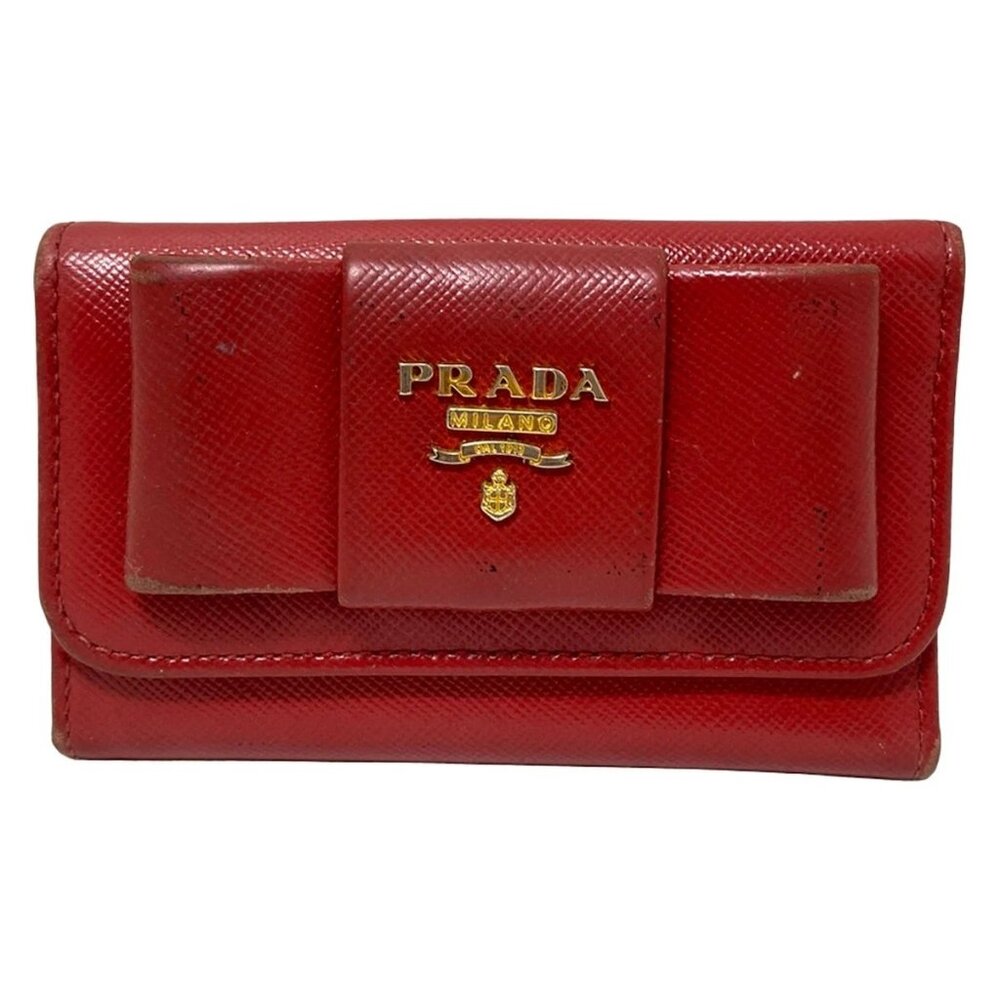 PRADA - Red Leather Key Case